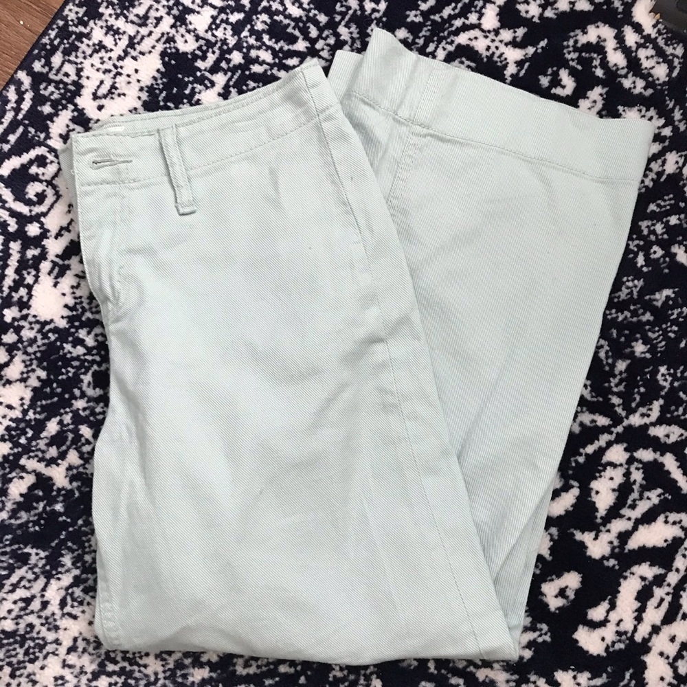 Wide Leg Blue Pants
